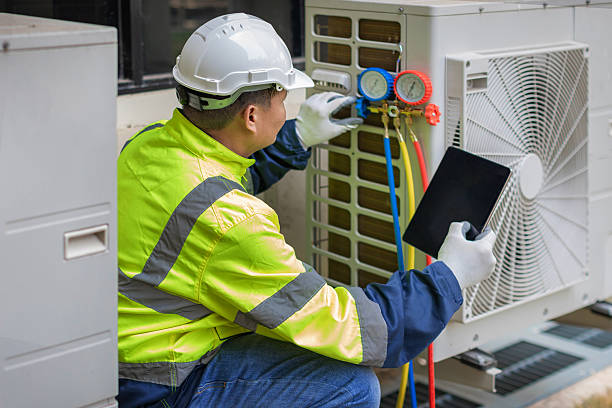 Professional Air Duct Cleaning technician working in Fort Eustis, VA